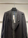 italian linen black cardigan