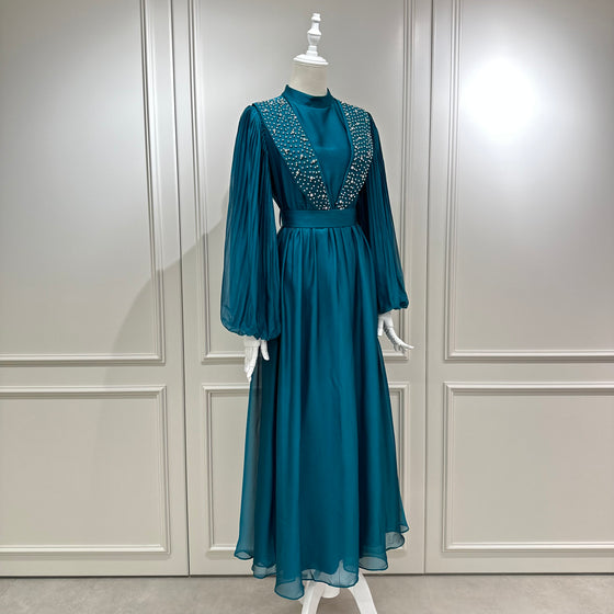 Turquoise Evening Dress