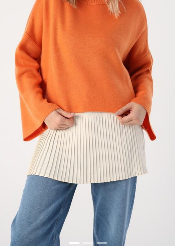 Basic pleated extension