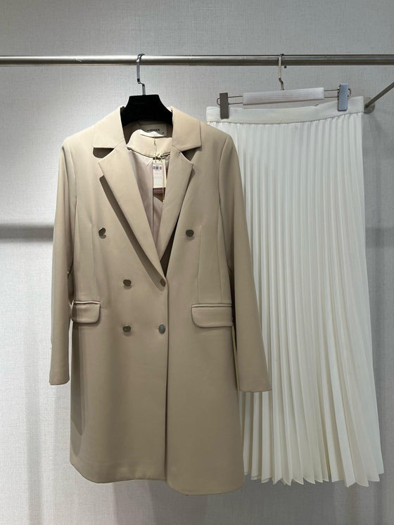 Nihan Beige long blazer