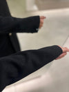 Italian midi black top FW26