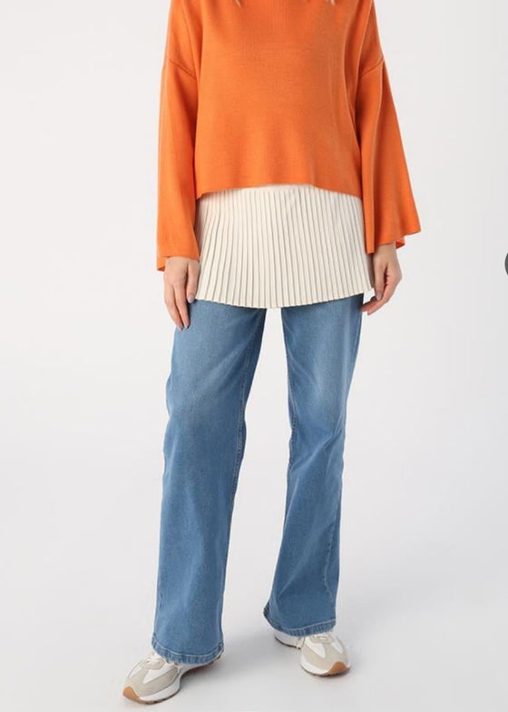 Basic pleated extension