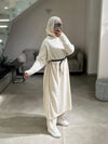 Beige oversized set FW26