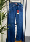 Flare denim pants