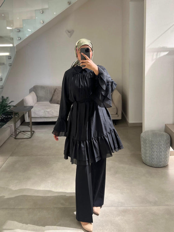 Midi italian black dress FW26