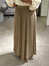 strassed beige skirt