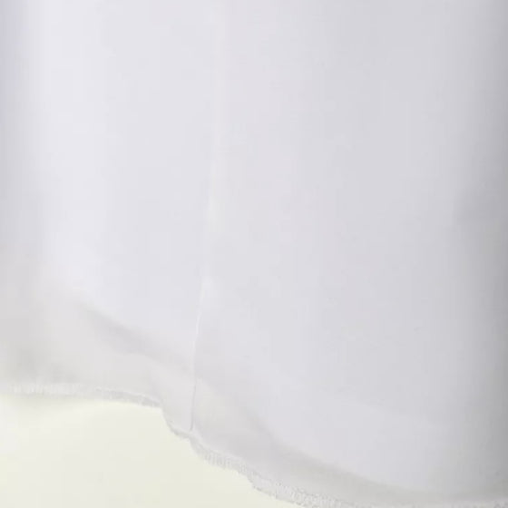 Basic sleeveless chiffon white top