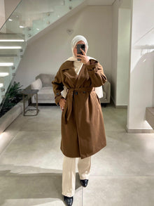  Joukh double mocha coat FW26