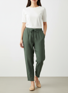  Italy linen green pants