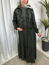 Qupra olive green dress set