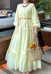 Yellow summer dress