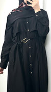 Black summer long pants set