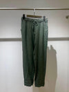 Italy linen green pants