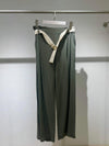 Italy linen olive green pants