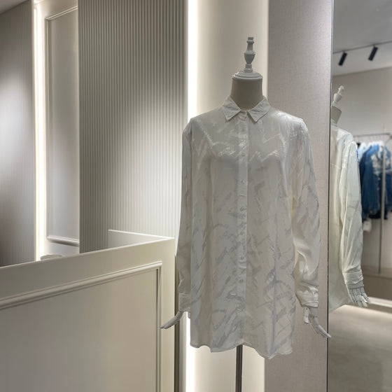 White jacquard shirt