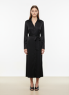 black silk italian shirt dress