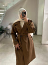 Joukh double mocha coat FW26