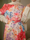 offwhite floral dress