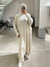 Beige oversized set FW26