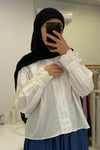 White dentelle shirt