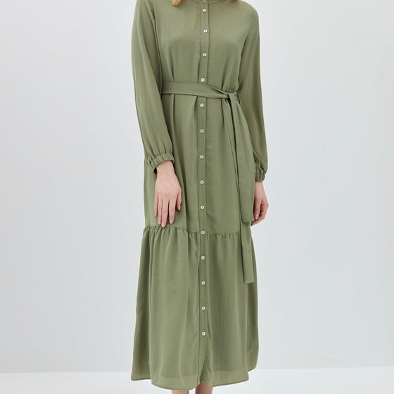 Nihan Green maxi dress