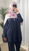 Navy blue summer oysho set