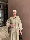 Olive green summer dress