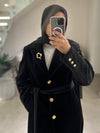 Black mohair coat FW26