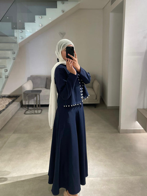 Navy skirt set