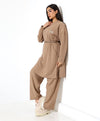 Beige pants set FW26