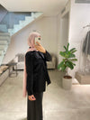 Italian silk black blazer
