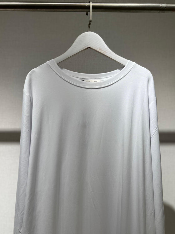 longsleeves white cotton dress