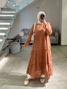  orange summer dress