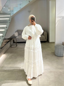  offwhite crochet skirt set