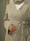 Olive kimono skirt set