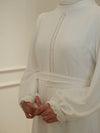 White evening dress