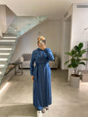 Nihan dark denim maxi dress