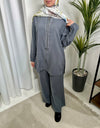 Armine Dark grey pants set SS26