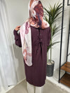 Armine burgundy long shirt SS26