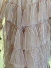 Tulle pink evening dress