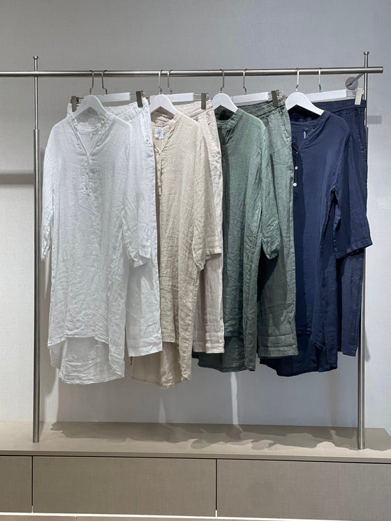 Italian linen navy set
