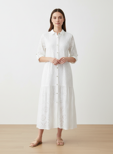  Italian crochet shirt dress
