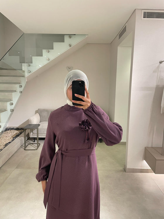 Purple maxi dress