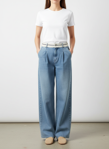  Italian light denim pants