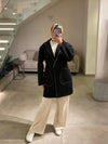 Black italian light jacket FW26