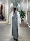 long offwhite wool cardigan