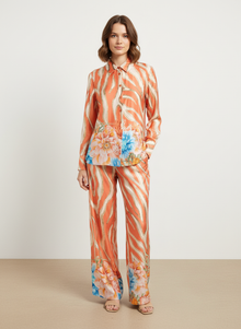  Orange italian floral set