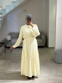  Cream crochet dress