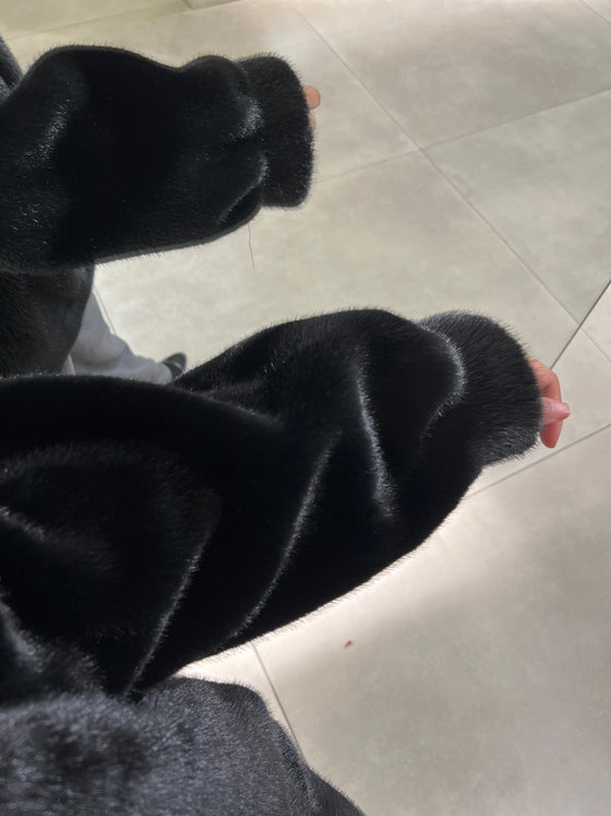 Fur black jacket FW26