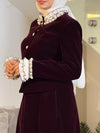 Burgundy evening set FW26